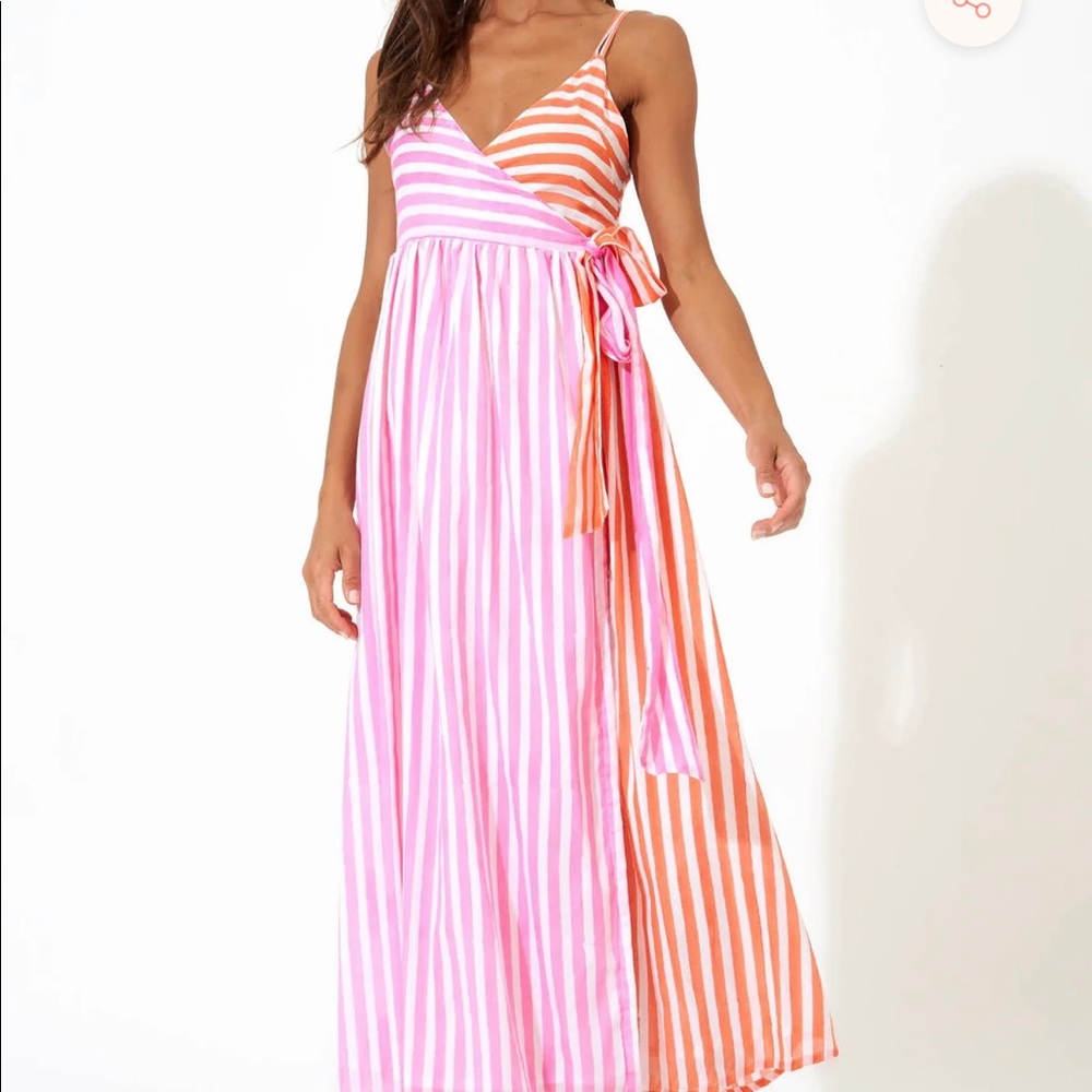 Oliphant wrap dress.